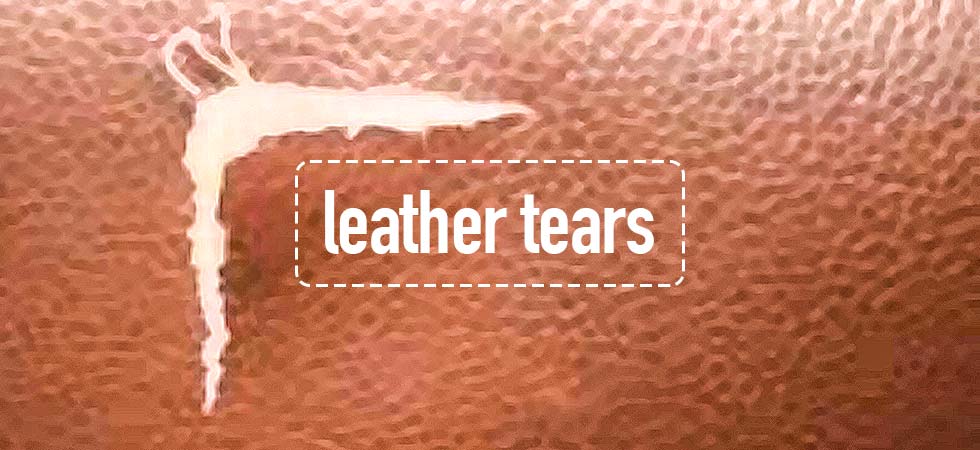 leather tears