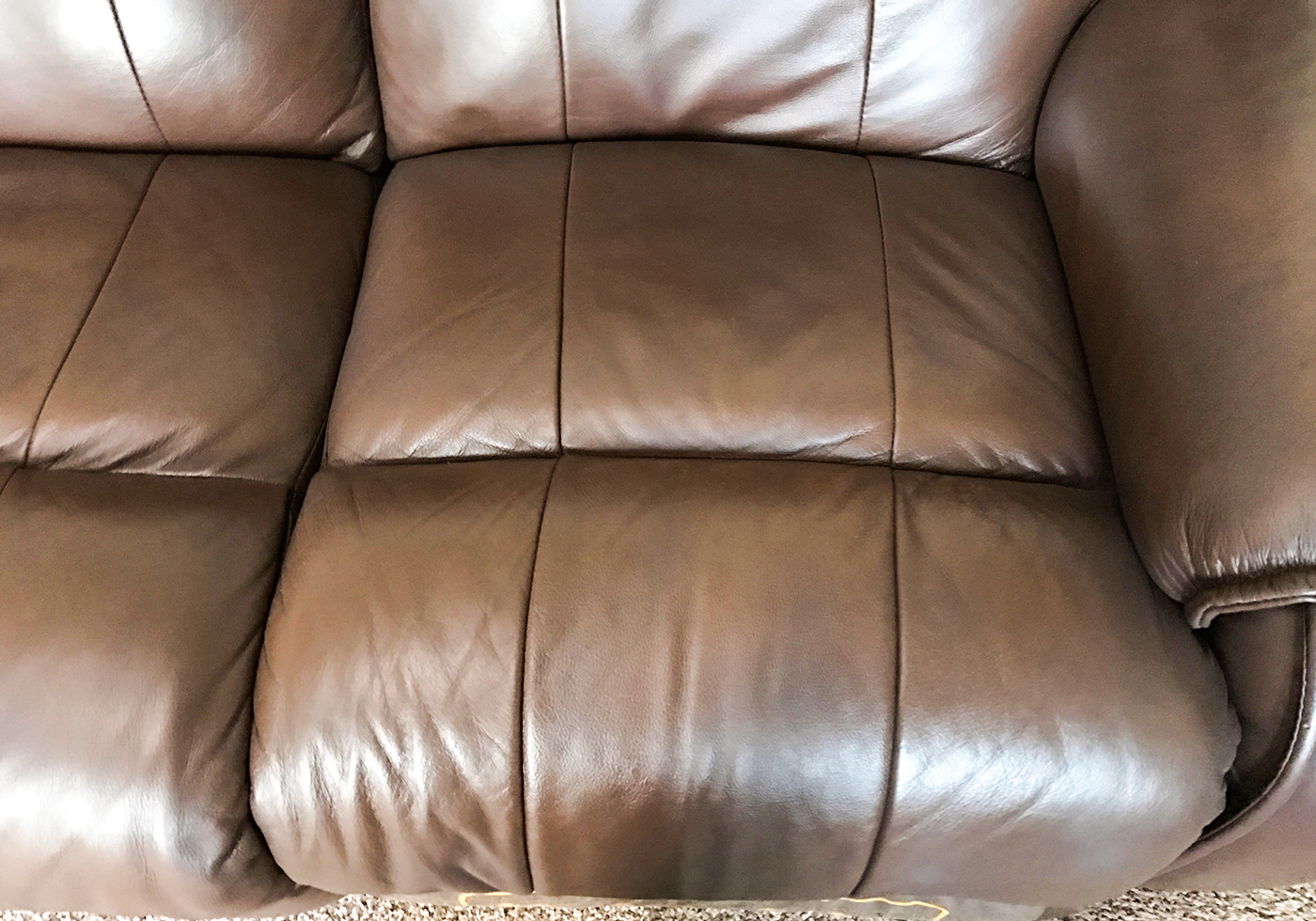 Tan Leather Sofa Colour Restoration