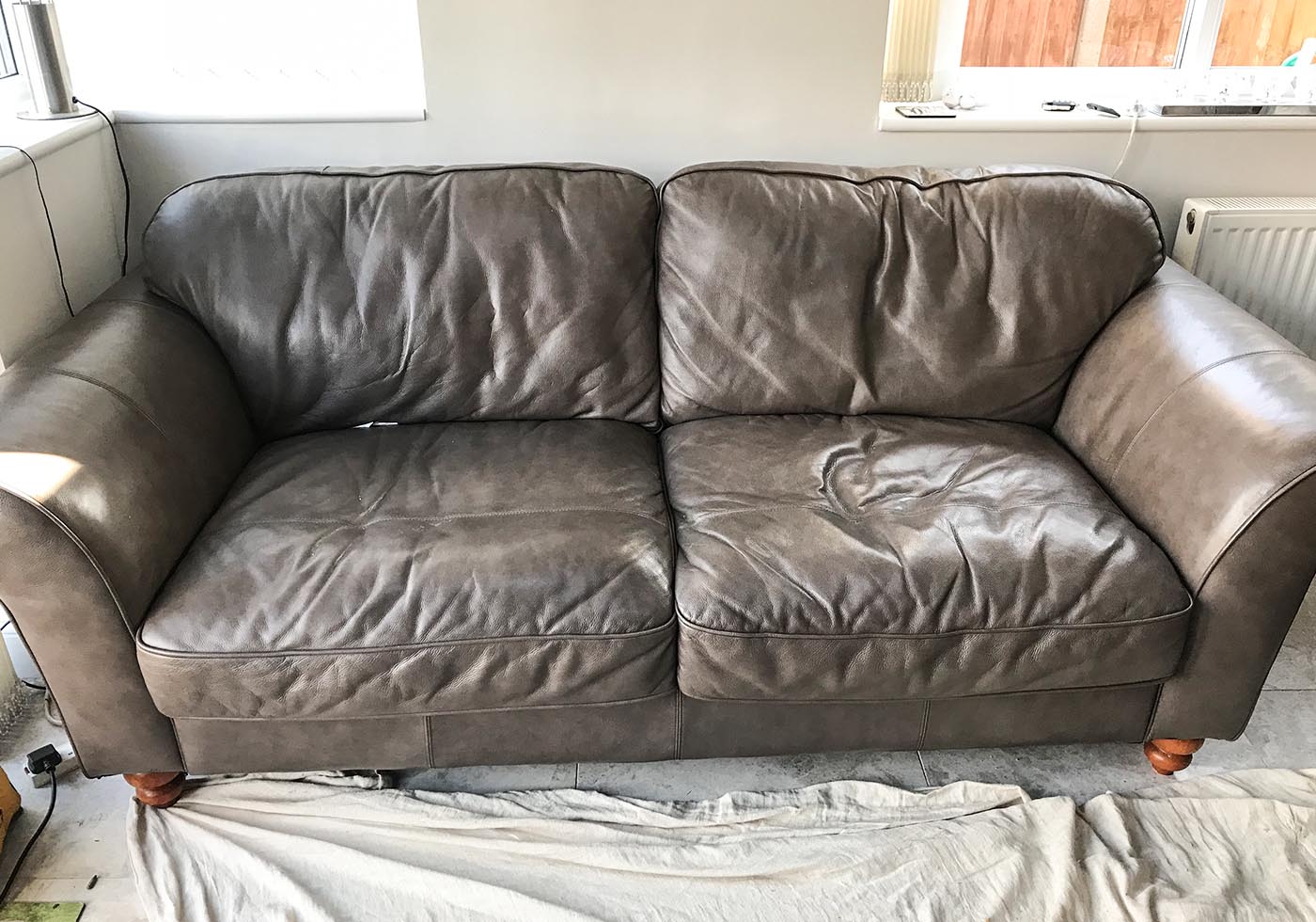 Sofa cushions worn down