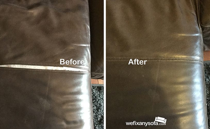 Sofa Repairs With Leather Stitching, Leather Couch Repair Tear