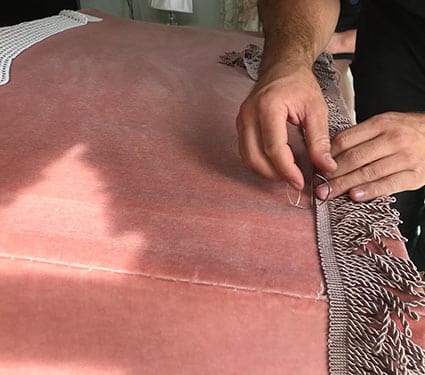 Furniture repair stitching